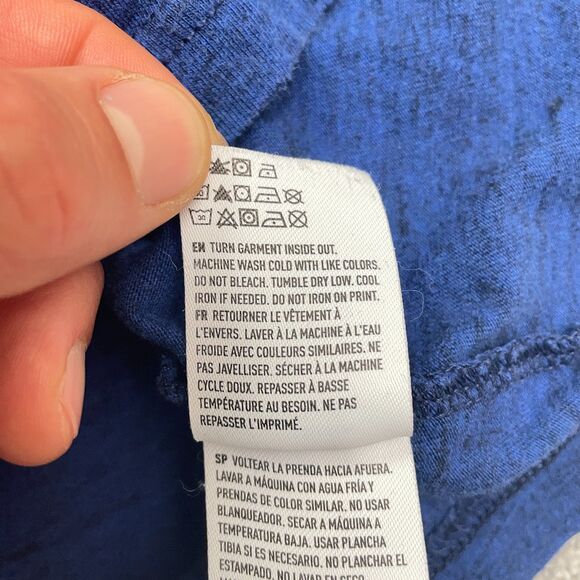 American Eagle Outfitters Wave Pocket Tee Mens Medium Heather Blue Beach T-Shirt - Picture 5 of 12